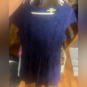 Navy lace dress
